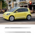 Car Vinyl Car Styling Side Stripes Skirt Sticker Decals Wraps Body Stickers Sport Styling Vinyl Sticker for Volkswagen E UP
